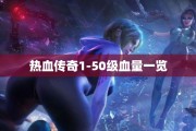 热血传奇1-50级血量一览