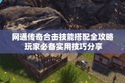 网通传奇合击技能搭配全攻略 玩家必备实用技巧分享