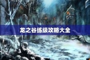 龙之谷练级攻略大全