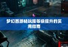梦幻西游畅玩服等级提升的实用指南
