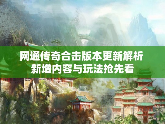 网通传奇合击版本更新解析 新增内容与玩法抢先看