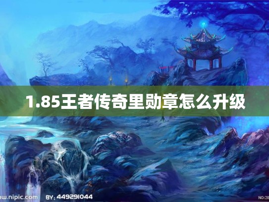 1.85王者传奇里勋章怎么升级