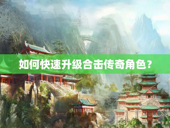 如何快速升级合击传奇角色？