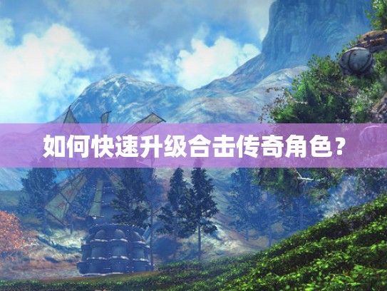 如何快速升级合击传奇角色？